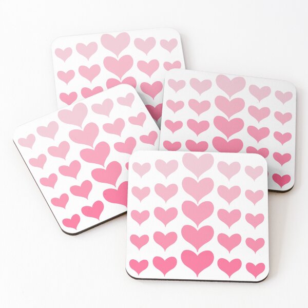 Item preview, Pink Ombre Hearts Pattern designed and sold by CottoVerdi.