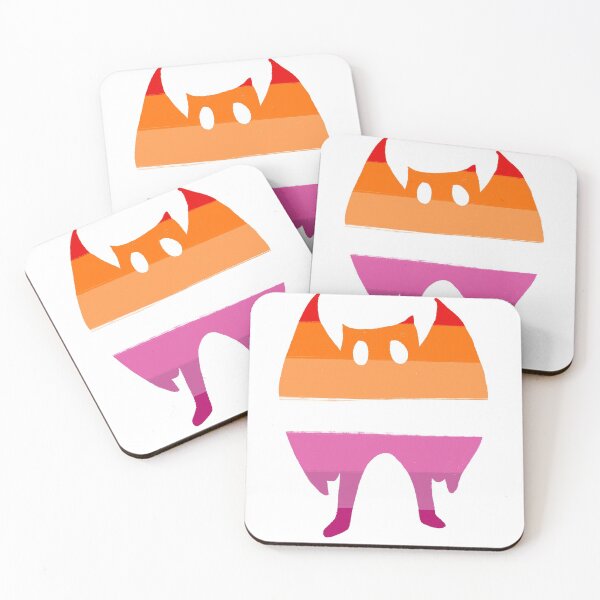 Item preview, Mothman lesbian pride (white background)  designed and sold by Alex Tal.