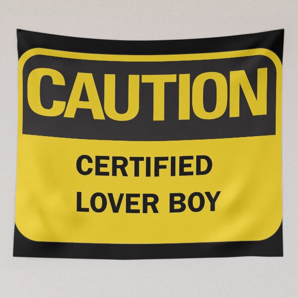 Item preview, Caution! Certified Lover Boy designed and sold by Deegital18.