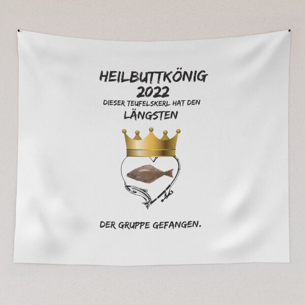 Item preview, Halibut King 2022 fishing shirt designed and sold by Momentfaenger.
