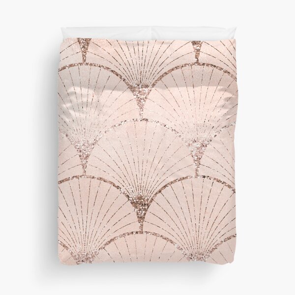 Item preview, Art Deco elegance - rose gold glitter fan designed and sold by RoseAesthetic.