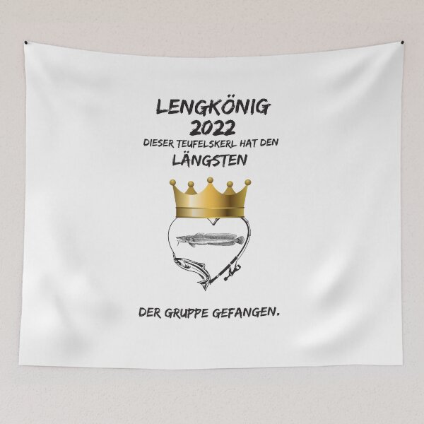 Item preview, Lengkönig 2022 fishing shirt designed and sold by Momentfaenger.