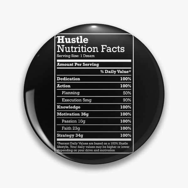 Item preview, Hustle Nutrition Facts designed and sold by mermaidselina.