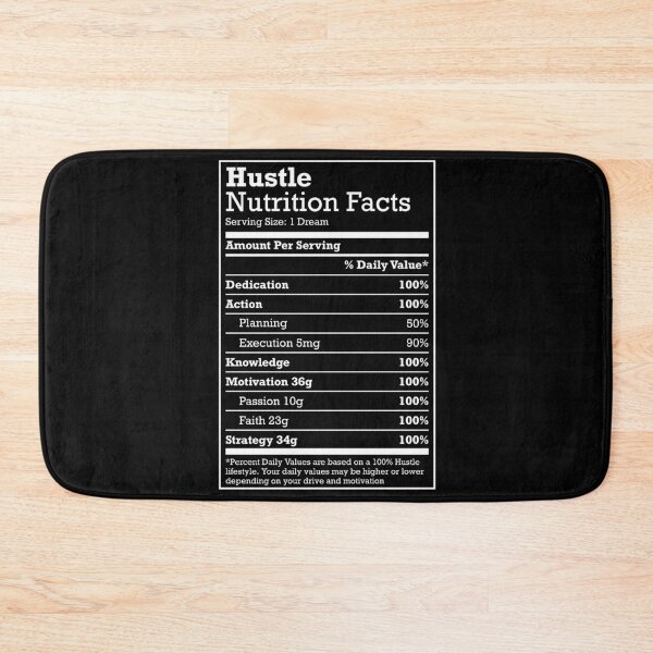 Item preview, Hustle Nutrition Facts designed and sold by mermaidselina.