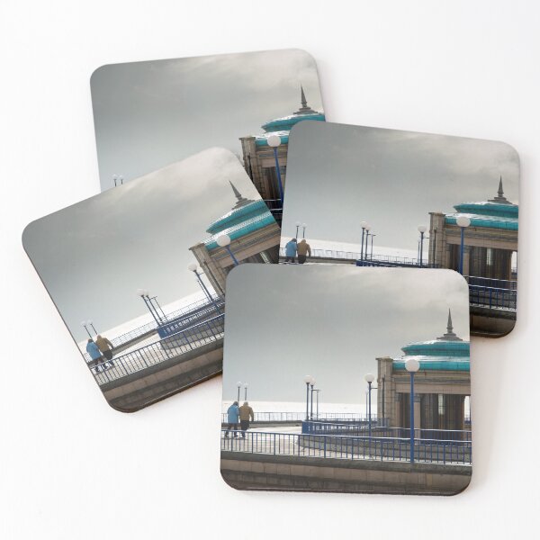 Item preview, Old couple walking past bandstand designed and sold by Papermouse.