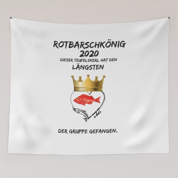 Item preview, Redfish King 2020 fishing shirt designed and sold by Momentfaenger.