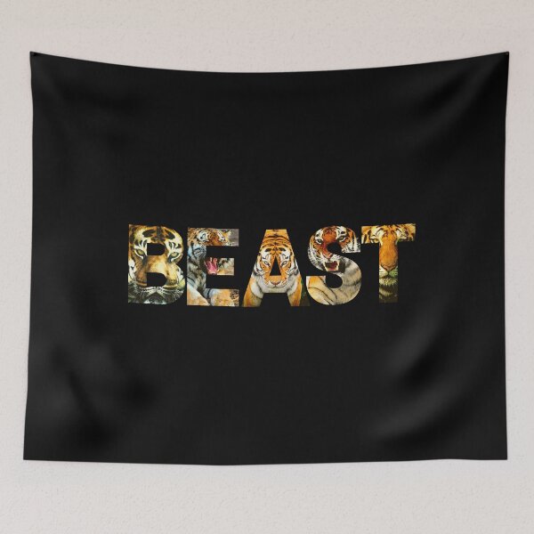 Item preview, BEAST Tiger Filled Letters designed and sold by StayCuztom.