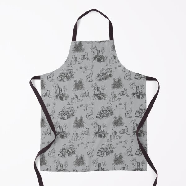 Item preview, Eurasian Wolf Toile Pattern (Grey) designed and sold by illucalliart.