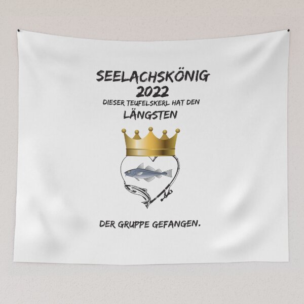 Item preview, Seelachskönig 2022 fishing shirt designed and sold by Momentfaenger.