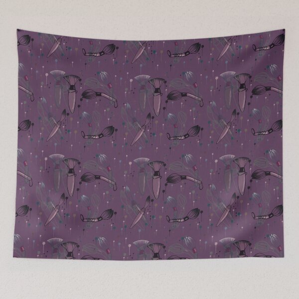 Item preview, Purple Paintbrushes designed and sold by Craigaren.