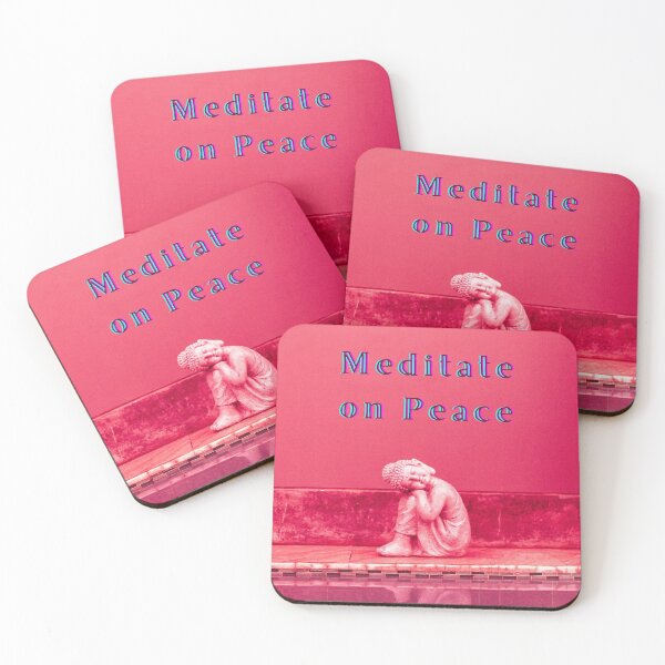 Item preview, Meditate on Peace Pink Buddha photo designed and sold by HeatherEthereal.