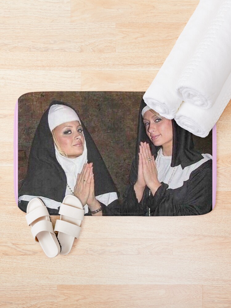 Alternate view of Paris Hilton and Nicole Richie nuns Bath Mat