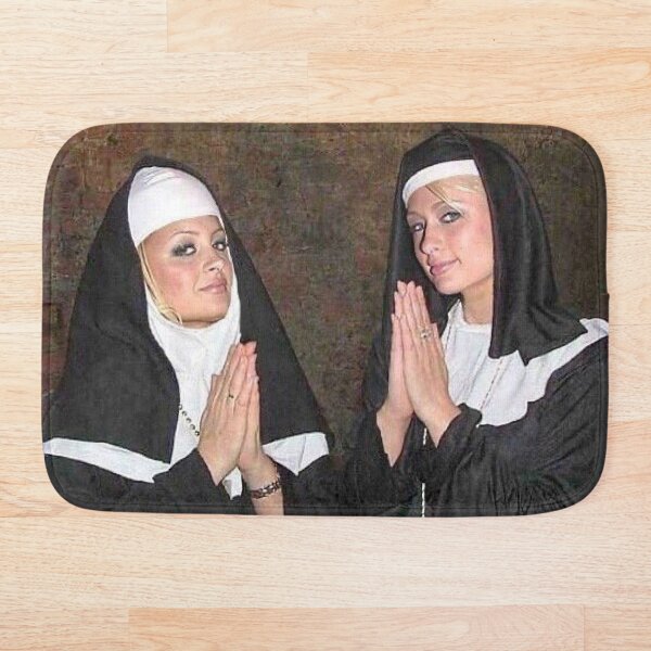 Paris Hilton and Nicole Richie nuns Bath Mat
