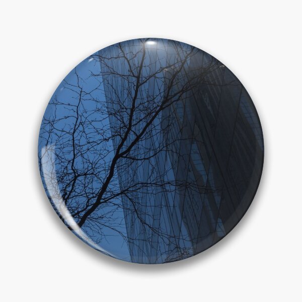 Item preview, Cool Blue Patterns - Ultramarine Skyscrapers and Naked Branches - Right designed and sold by Georgia Mizuleva.