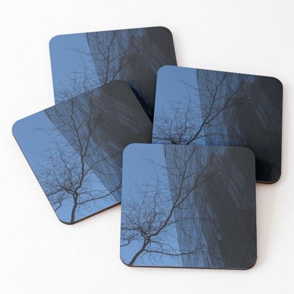 Item preview, Cool Blue Patterns - Ultramarine Skyscrapers and Naked Branches - Right designed and sold by Georgia Mizuleva.