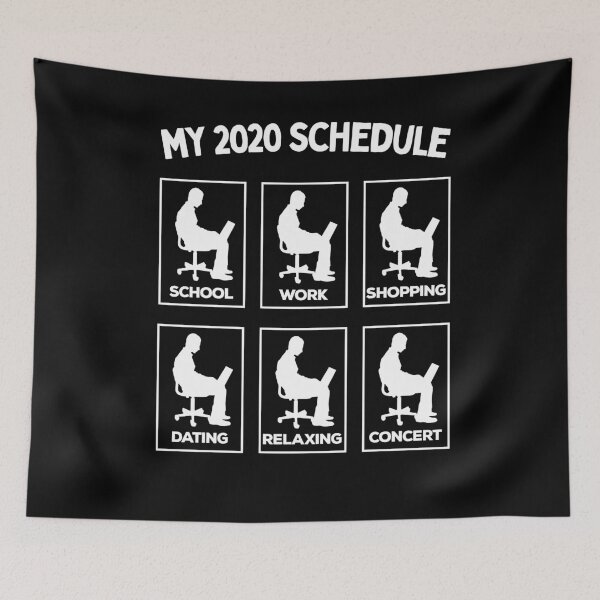 Item preview, 2020 Very Bad My 2020 Schedule Distancing Virtual Life designed and sold by VDKMerch.