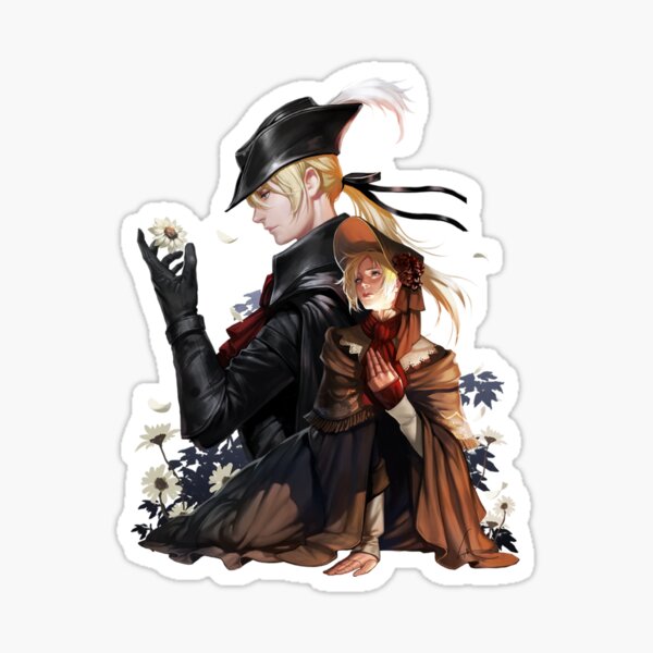 Vista previa del artículo con la obra «Damas de Bloodborne», diseñado y vendido por occamslaser.