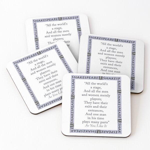 Item preview, All The Worlds A Stage - Shakespeare designed and sold by CrankyOldDude.