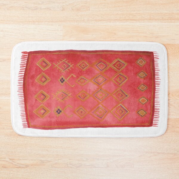 Item preview, Red moroccan rug designed and sold by Carolin Bentbib.