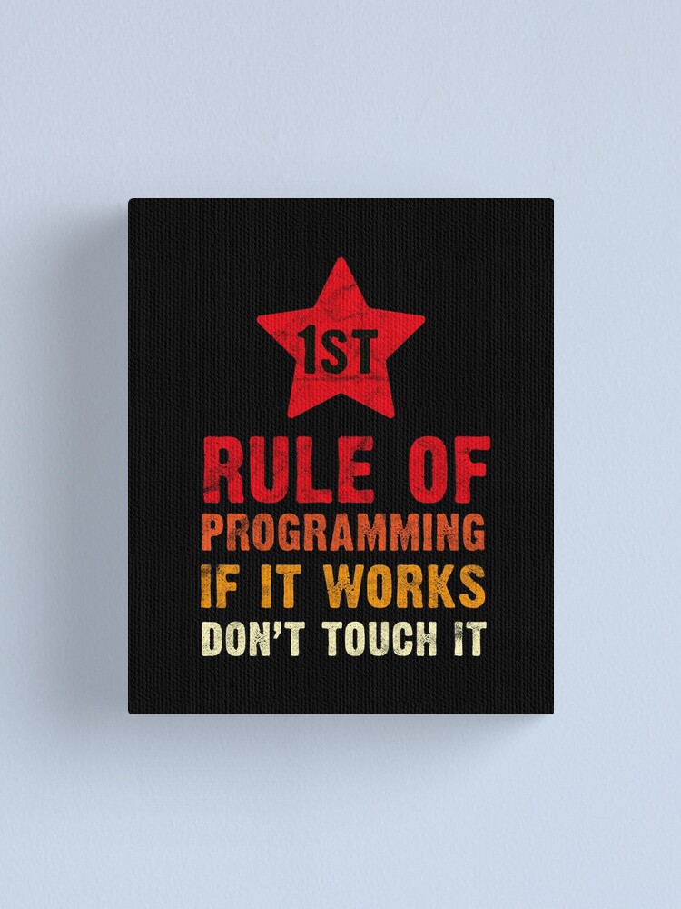 Thumbnail 1 of 3, Canvas Print, Programming Developer Computer Scientist Geek Coder Script design designed and sold by A-Fashion.
