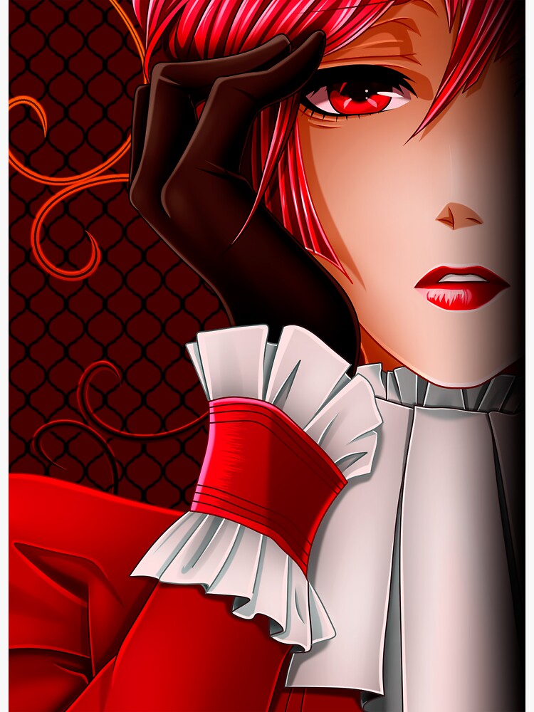 "Angelina Dalles, Madam Red, Black Butler" Sticker for Sale by PioWear4You Redbubble