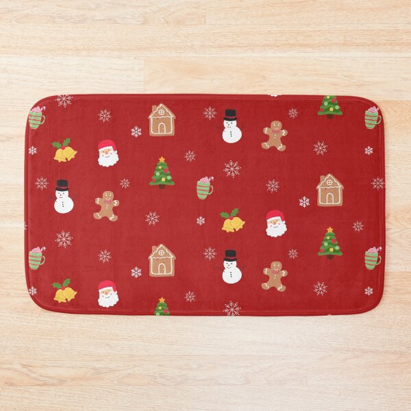 Item preview, Christmas home dekor pattern with santa, snowman, gingerbread, christmastree designed and sold by Branjos.