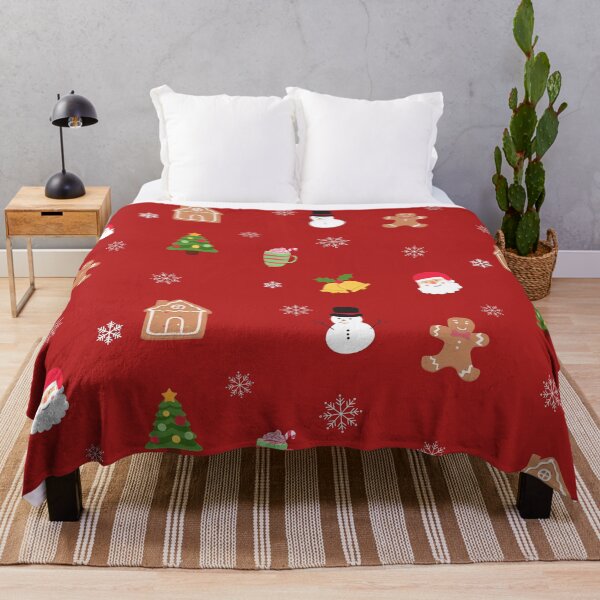 Item preview, Christmas home dekor pattern with santa, snowman, gingerbread, christmastree designed and sold by Branjos.