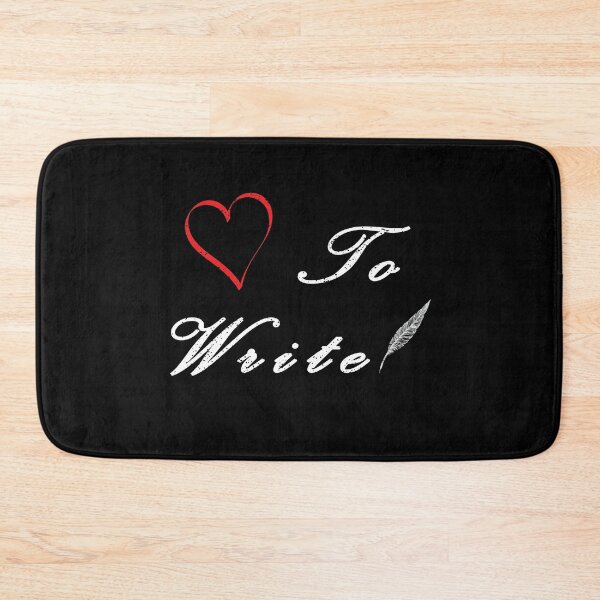 Item preview, Love to Write with white text - for Writers designed and sold by Mindful-Designs.