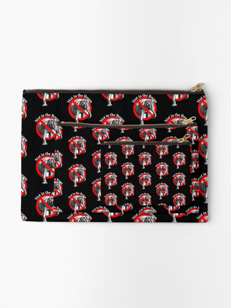 Thumbnail 2 of 4, Zipper Pouch, No Elephant in the Room designed and sold by notstuff.
