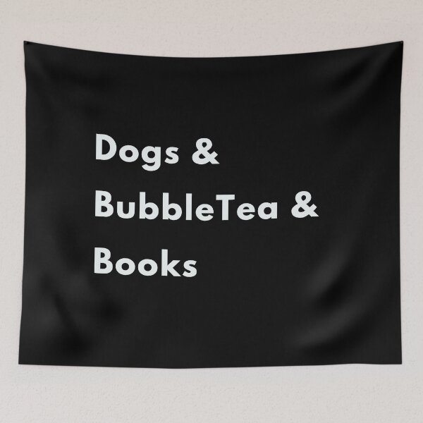 Item preview, Dogs bubble tea and books designed and sold by FourNuns.