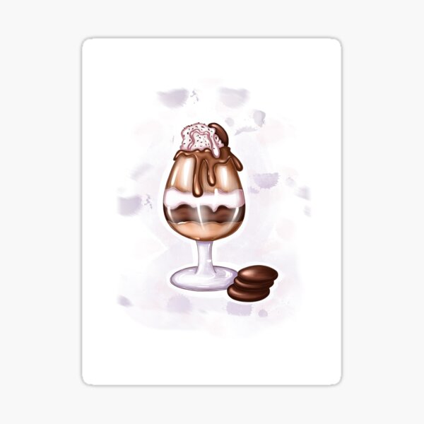 Item preview, Dessert ice cream with cookies designed and sold by Iris777.