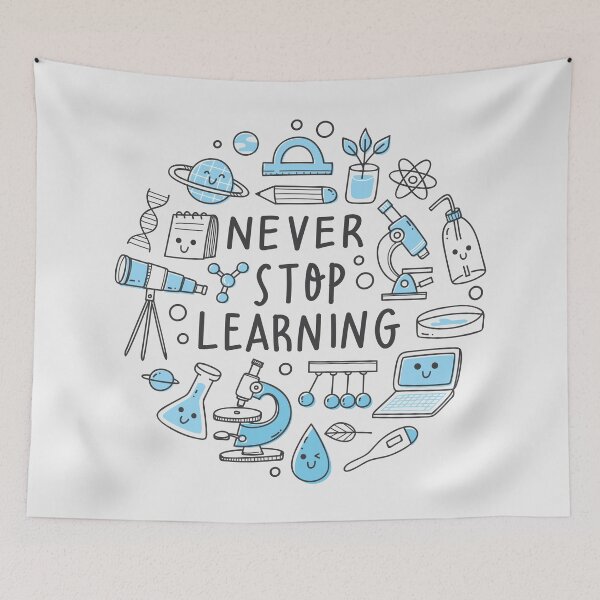 Item preview, Never stop learning designed and sold by kalud-zoldyck.