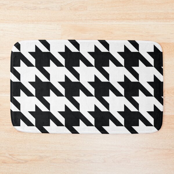 Item preview, Classic Houndstooth Black White Retro Fashion Pattern designed and sold by Inogitna Designs.
