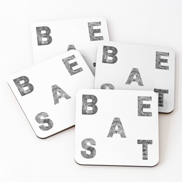 Item preview, BEAST Lion Grayscale Single Letters Pack designed and sold by StayCuztom.