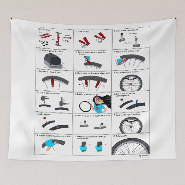 Item preview, HOW TO REPAIR A BICYCLE WHEEL PUNCTURE (INSTRUCTION MANUAL)) designed and sold by solaenbici.