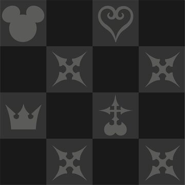 Kingdom Hearts pattern Laptop Sleeve by maidsama