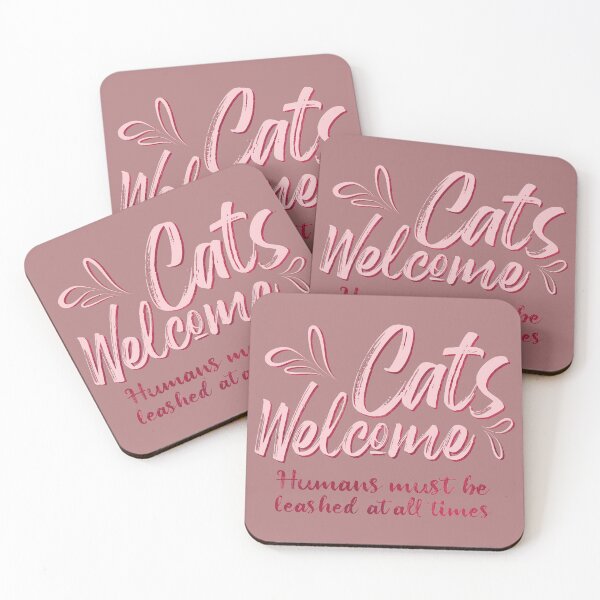 Item preview, Cats Welcome, Humans tolerated designed and sold by SnarkyDoodles.