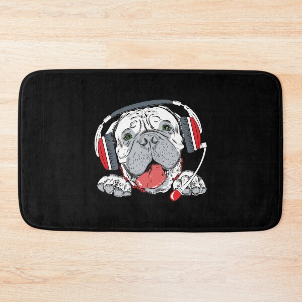 Item preview, Cute Bullmastiff in headphones designed and sold by kalud-zoldyck.