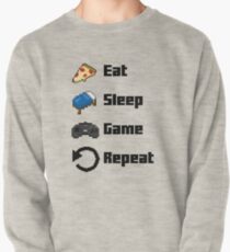 Eat, Sleep, Game, Repeat! 8bit Pullover