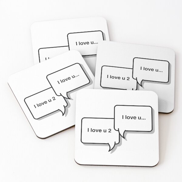 Item preview, I love You and I love You 2 - Couple minimal chatbox design designed and sold by Kvyom.