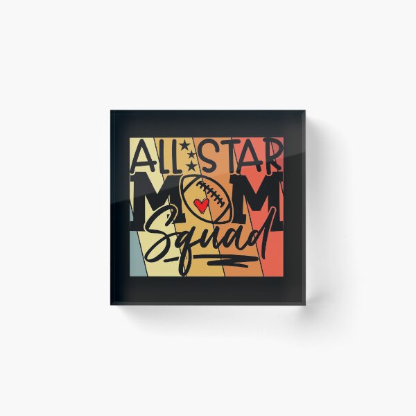 Item preview, All star  football mom squad vintage colorful  design  designed and sold by Moussa  Sussi.