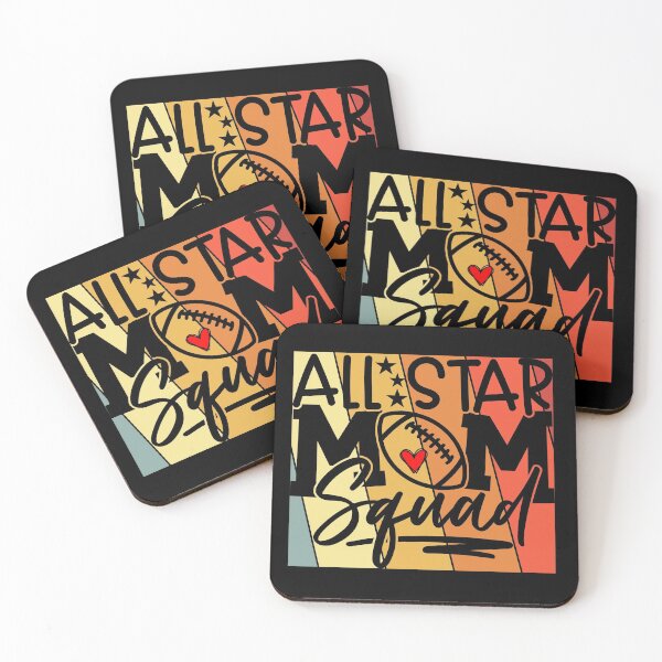 Item preview, All star  football mom squad vintage colorful  design  designed and sold by Moussa  Sussi.