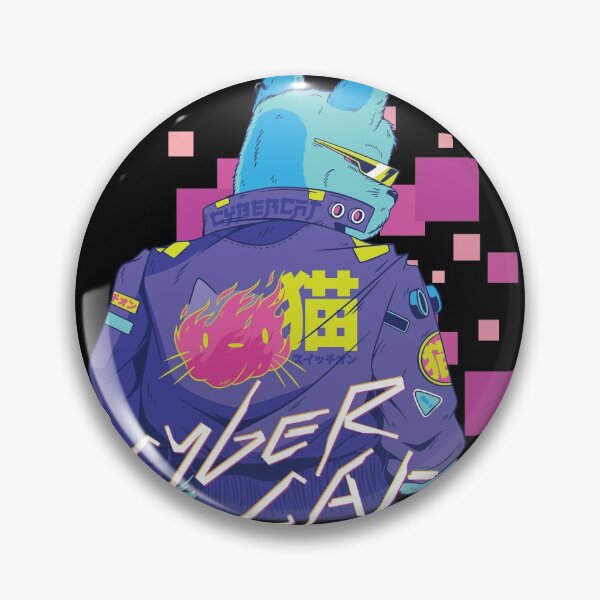 Item preview, Anime Cybercat Cyberpunker Cat designed and sold by Grimbart.