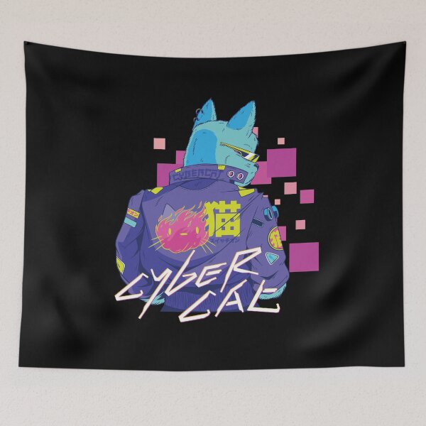 Item preview, Anime Cybercat Cyberpunker Cat designed and sold by Grimbart.