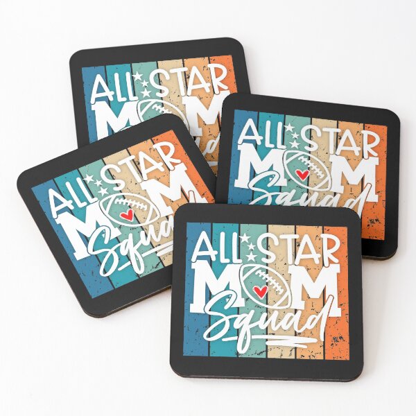 Item preview, All star  football mom squad vintage colorful  design  designed and sold by Moussa  Sussi.