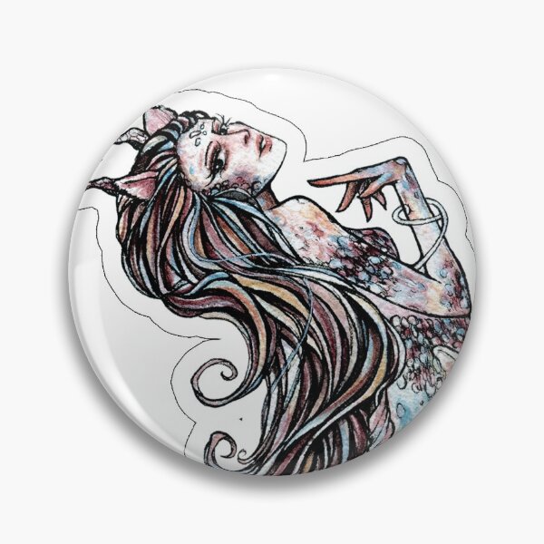 Item preview, Cat Fish Mermay 2020 Sticker designed and sold by beelunary.