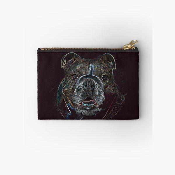 Artikelvorschau, Abstrakte psychedelische dunkle Bulldogge-Zeichnung entworfen und verkauft von HumusArt.