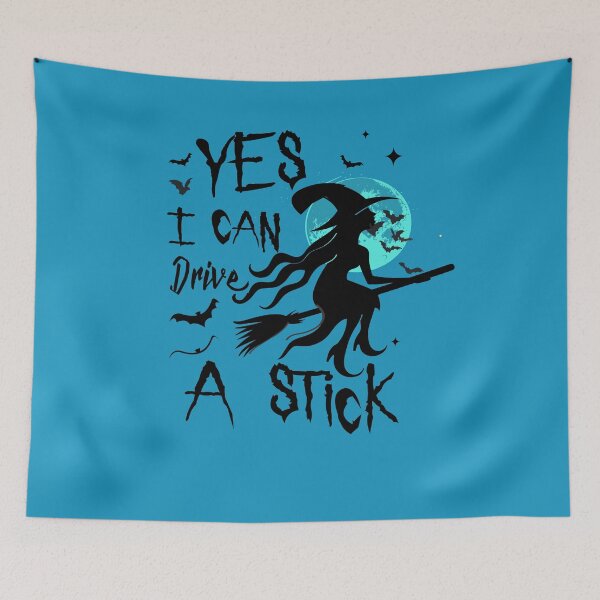 Item preview, Yes I Can Drive A Stick Funny Halloween Witch For her designed and sold by majidkacm.