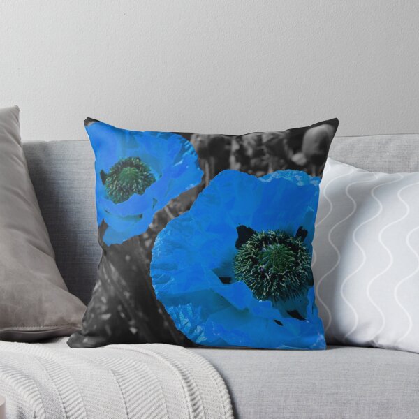 Item preview, Blue coloursplash poppies designed and sold by chris148.
