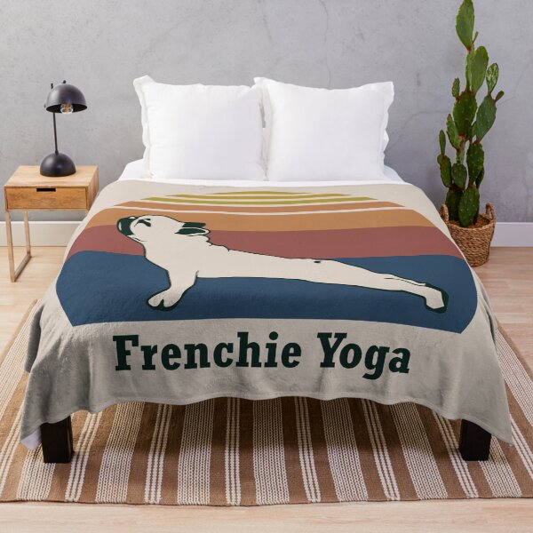 Item preview, Frenchie Yoga bulldog, For Dog Lovers Mum Gift designed and sold by OdmiDesign.
